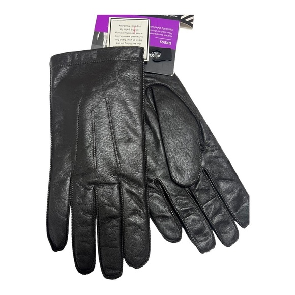 Isotoner Signature Men's Size L Leather Brown Gloves Smartouch Technology New - Picture 12 of 12